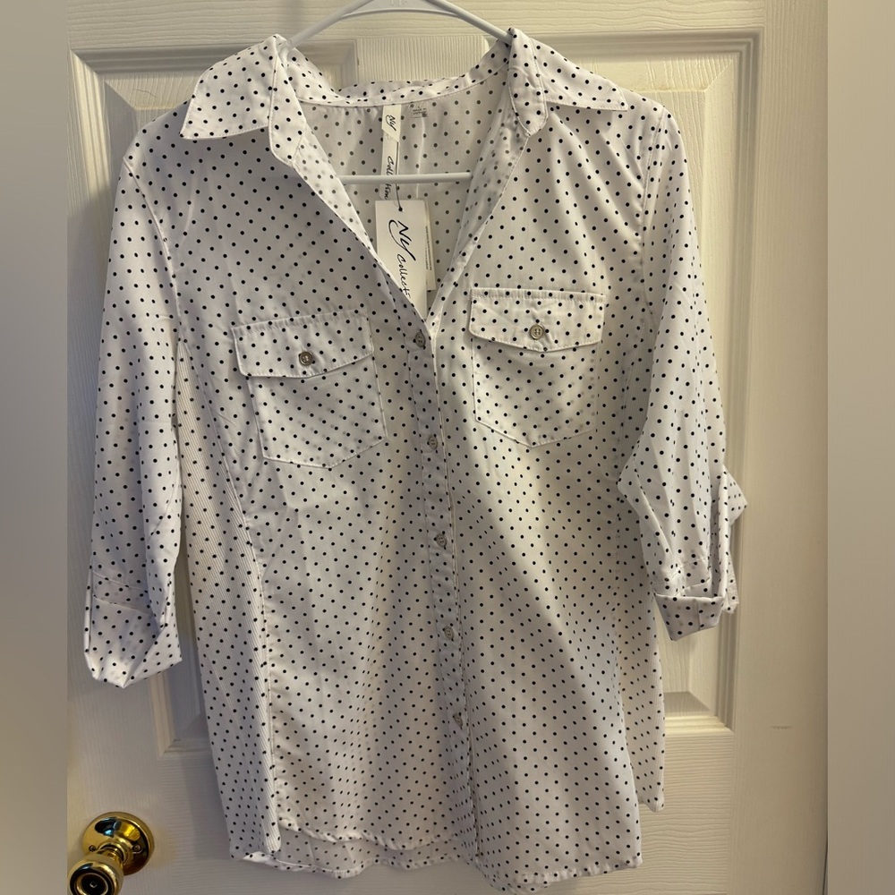 NWT | NY Collection Button Down | Size L